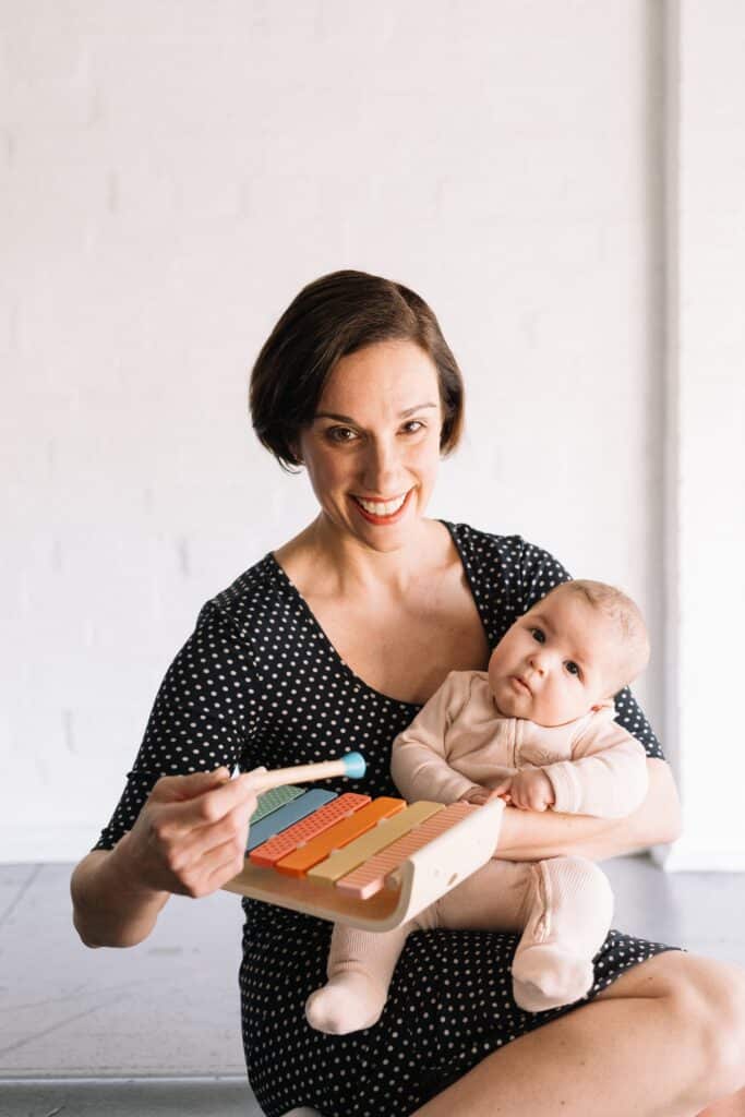 Erin James with baby Celeste. Photo by Thomas McCammon