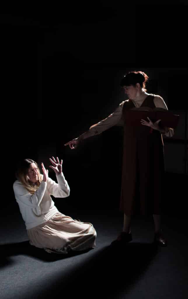 Megan Davidson (Carrie) and Natasha Scholey (Margaret) - Image: Daniel Salmond
