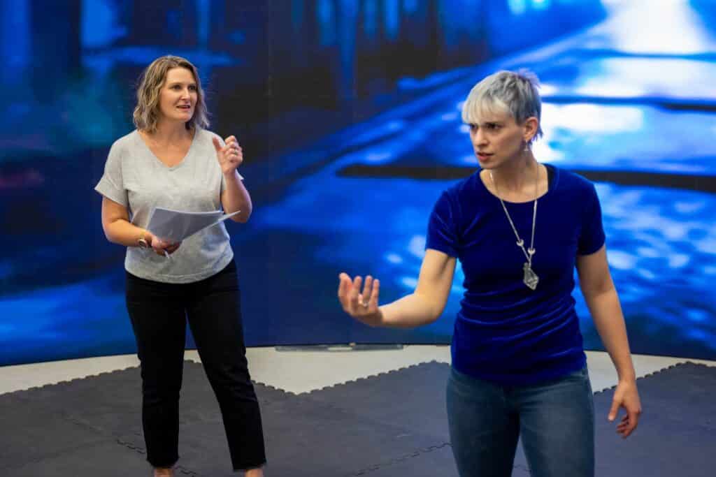 Starweaver BehindtheScenes ShannonRushandEllenGrahamRehearsing PhotobyJamieHornsby 04