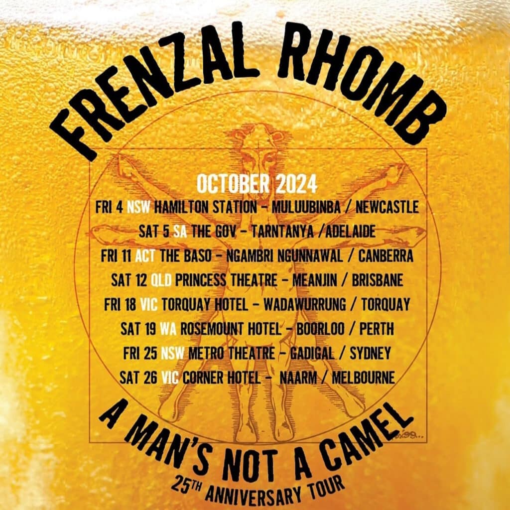 Frenzel Rhomb 2024 OCT Live Music Australia Gig Guide Music Festivals Calendar
