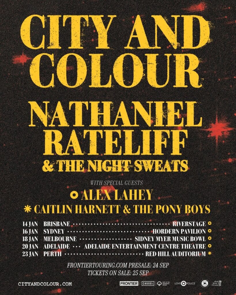 City and Colour Tour Poster 2024