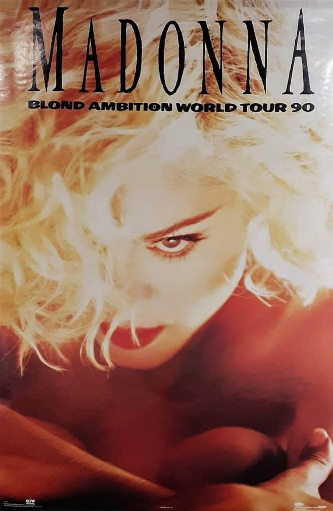 1990 Madonna Blond Ambition World Tour 1990 8080 Winterland Productions OSP Publishing Boy Toy Inc Concert Poster 1 scaled 1