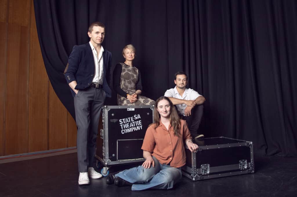 L R Laurence Boxhall Ksenja Logos Jono Darby. Front Kathryn Adams. Pic Marnya Rothe