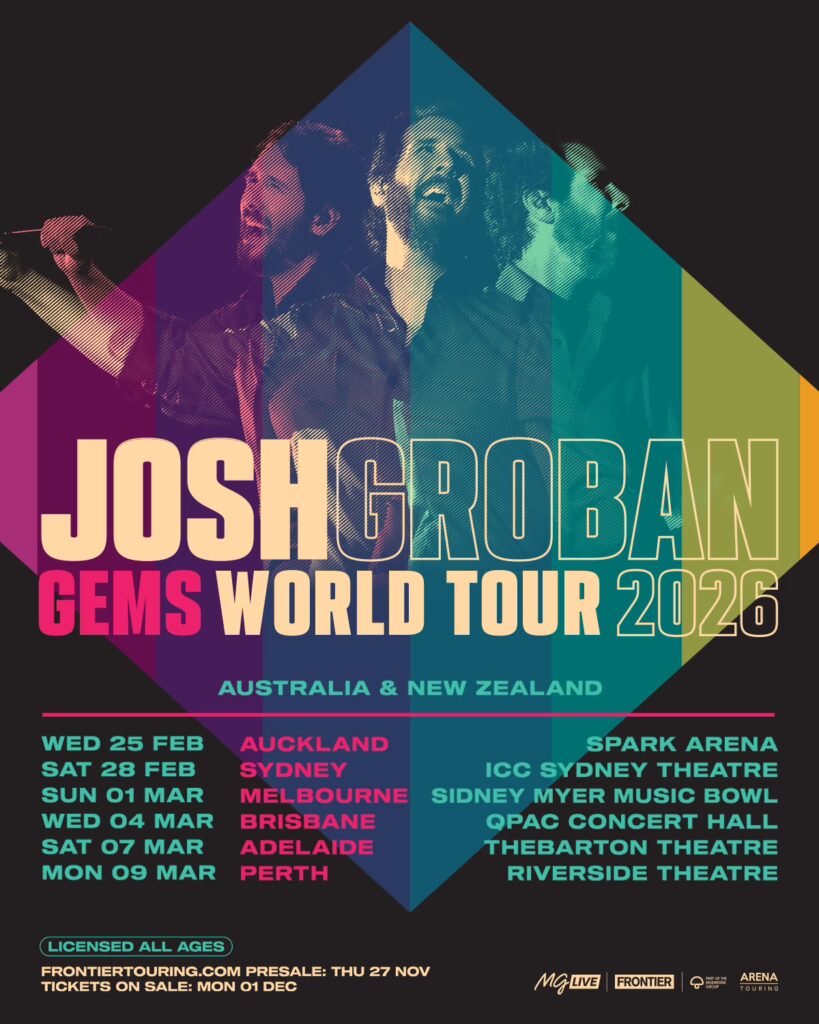 JoshGroban AUNZ2026 OSD Poster 4x5