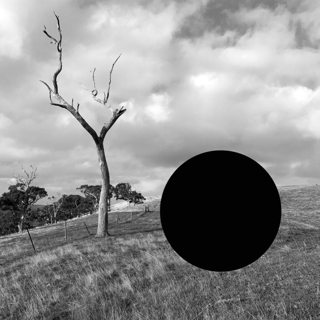 Vanished From an Untouched Landscape 102018 Inkjet print on hahnemuhle paper with hole removed to a black velvet void 2000PX